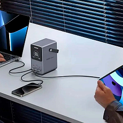 Внешний аккумулятор UGREEN PB770 48000mAh 300W 3USB-C + 2USB-A Grey