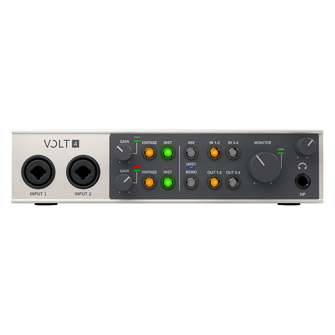Аудиоинтерфейс Universal Audio Volt 4 Silver - рис.0