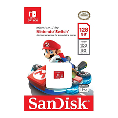 Карта памяти SanDisk microSDXC 128Gb Red
