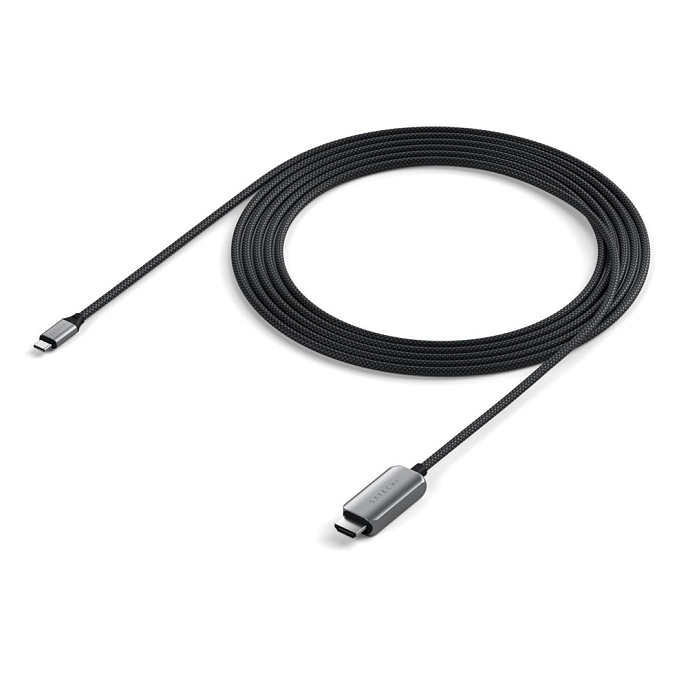 Кабель Satechi USB-C To HDMI 2.1 8K Cable Space Grey - рис.1