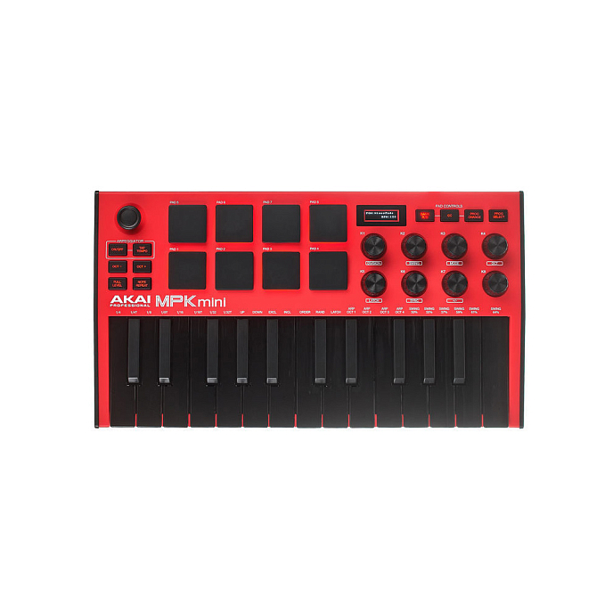 MIDI-клавиатура AKAI PRO MPK mini mk3 Red - рис.4