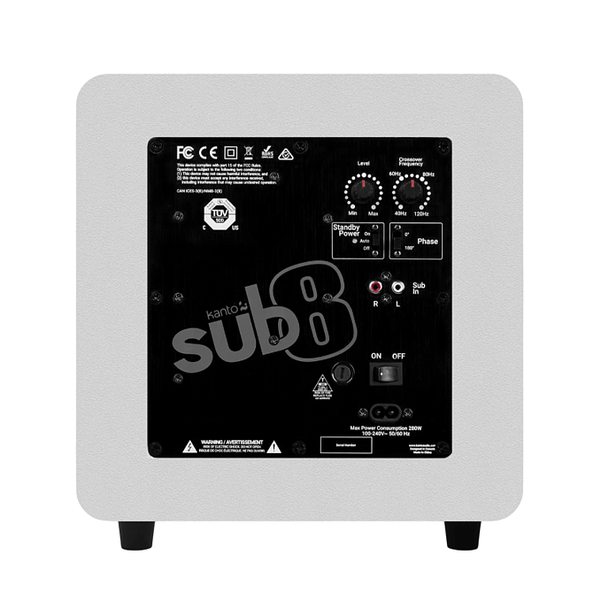 Сабвуфер Kanto Sub8 Matte White - рис.1