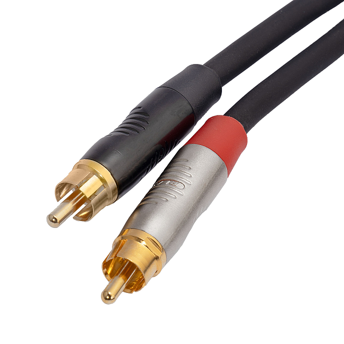 Кабель HeadMade Pro 2RCA - 2XLR-F Black 1m - рис.3