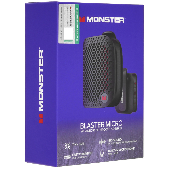 Портативная колонка Monster Blaster Micro MS62106 Blue - рис.12