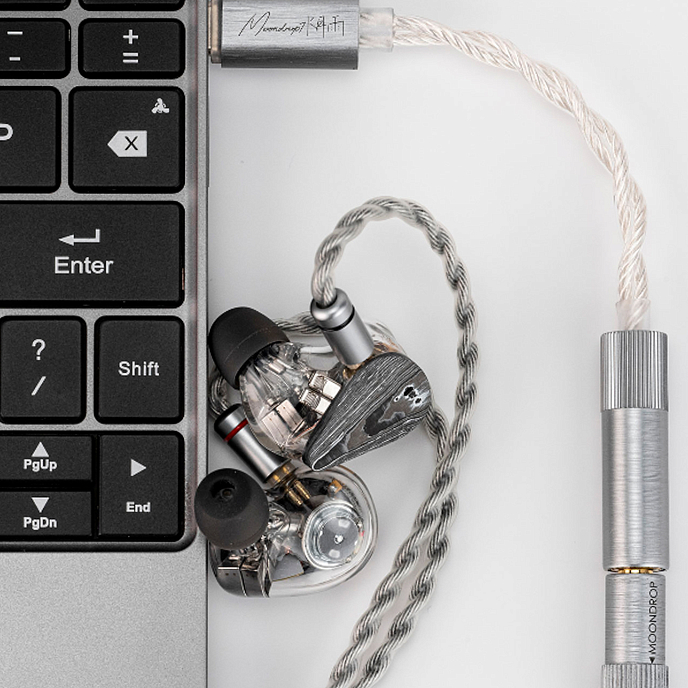 Усилитель для наушников с ЦАП MoonDrop Echo-B Silver - рис.2