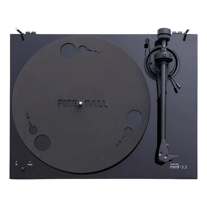 Мат для проигрывателей винила Analog Renaissance EvoMat Fierball Black - рис.1