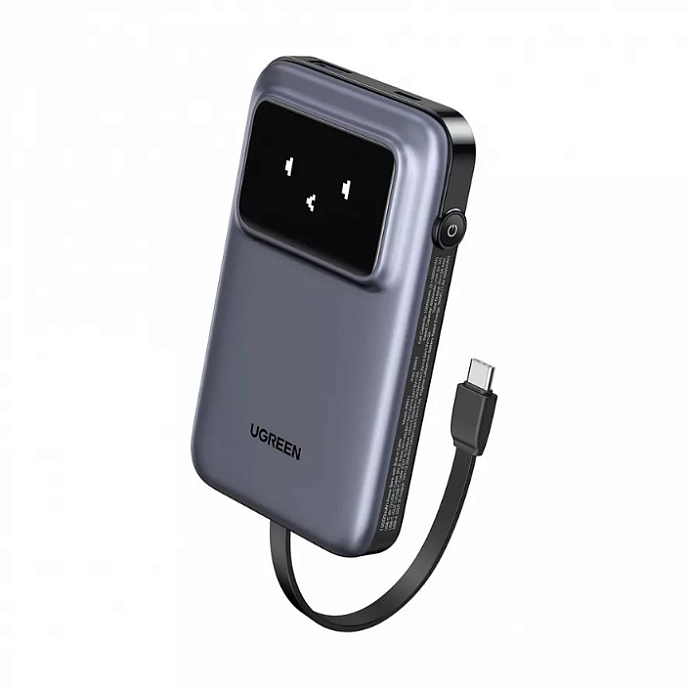 Портативный аккумулятор Ugreen PB511 (35603B) UNO 10000mAh Quick Charging 30W Grey - рис.0