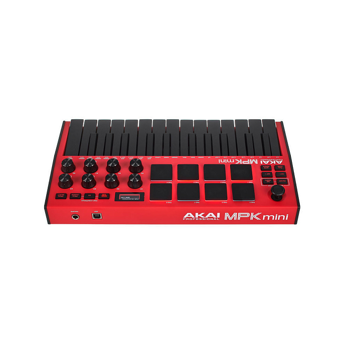 MIDI-клавиатура AKAI PRO MPK mini mk3 Red - рис.3