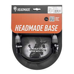 Кабель HeadMade Base XLR-m - XLR-f Black 1.5m