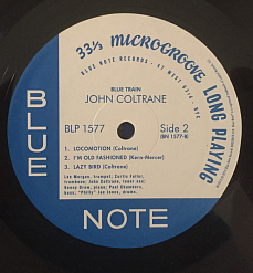 Пластинка John Coltrane - Blue Train LP Blue Note