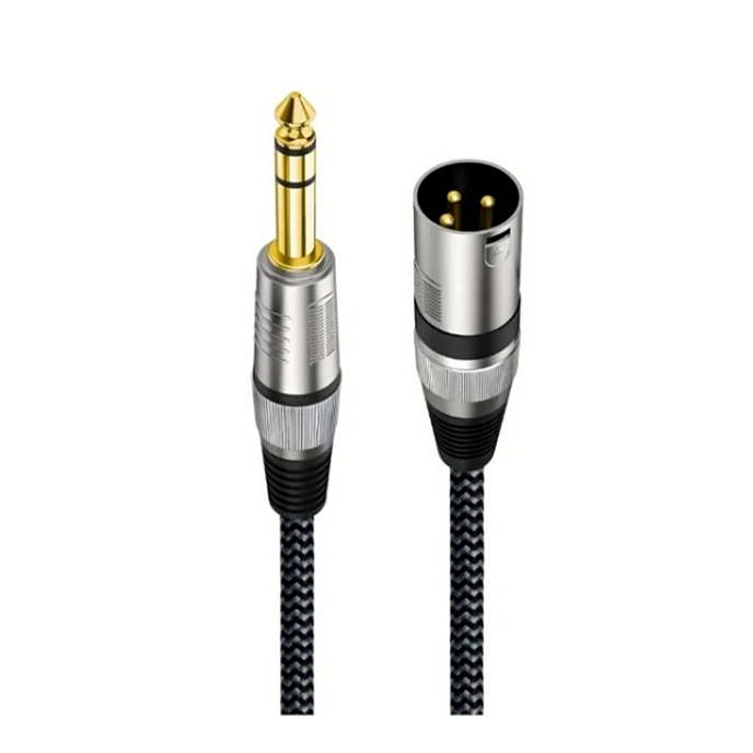 Кабель Caweon VISARIO NI-2M Grey XLR(m) - Jack 6.3mm 2m - рис.0