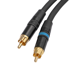 Кабель HeadMade Pro 2RCA - 2XLR-m Black 1m