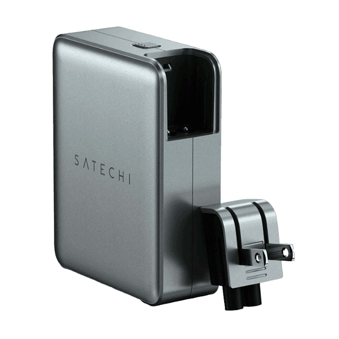 Сетевое зарядное устройство Satechi USB-C 4-Port GAN Travel Charger 145W Space Grey - рис.2