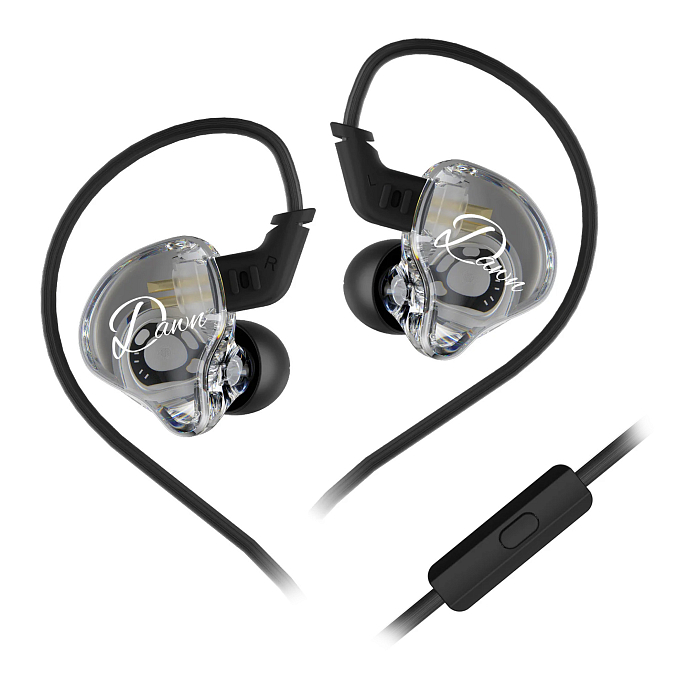 Наушники внутриканальные KZ Dawn (OFC Cable Version) with mic Black - рис.0