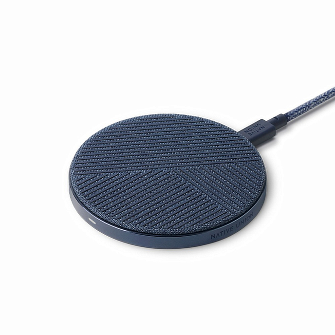 Беспроводная зарядка Native Union Drop Wireless Charger Indigo Blue - рис.0