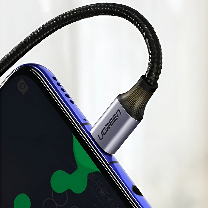 Кабель Ugreen US255 USB-C - USB-C Black/Grey 3m - рис.4