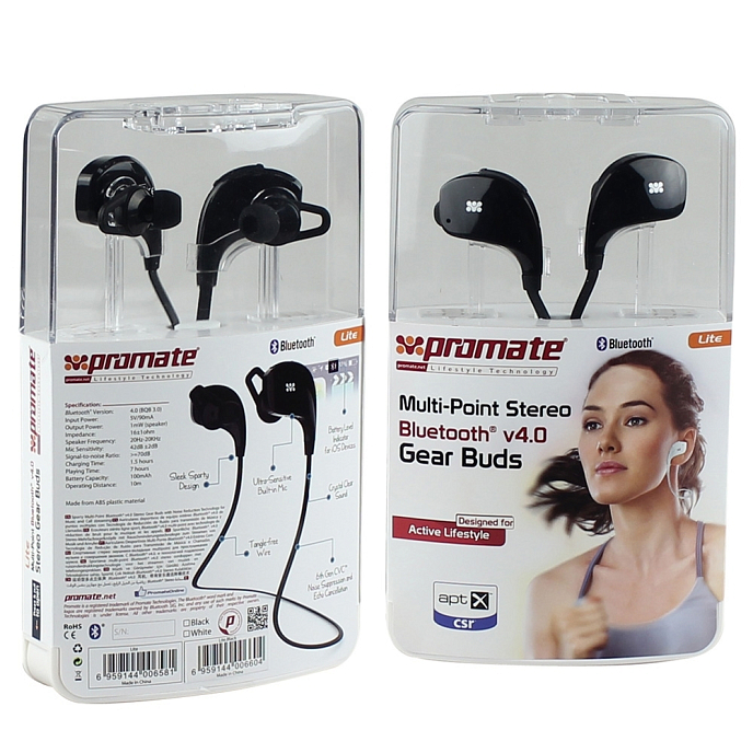 Беспроводные наушники Promate Lite White - рис.1