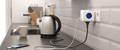Раветвитель питания Allocacoc Original USB Red