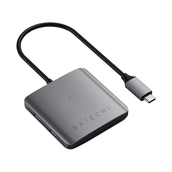 USB HUB Satechi Aluminum 4 Port USB-C Hub Space Grey - рис.0