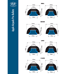 Амбушюры Dekoni Audio Bulletz for the Apple Airpods Pro Extra Large Single Pair