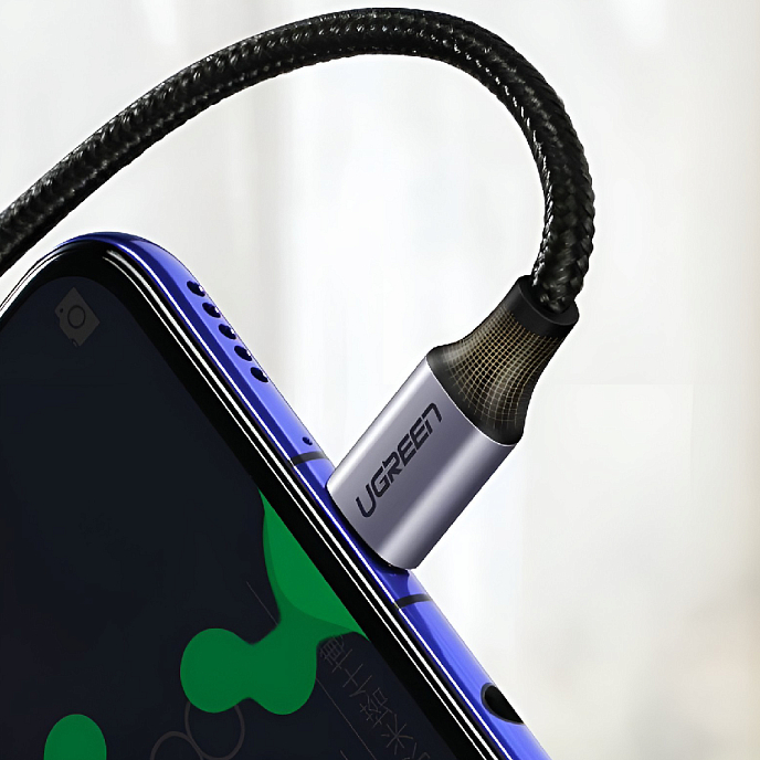 Кабель Ugreen US255 USB-C - USB-C Black/Grey 1m - рис.9