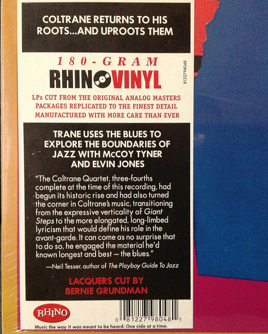 Виниловая пластинка John Coltrane - Coltrane Plays The Blues - рис.1