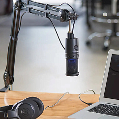 Микрофон для стриминга и игр Audio-Technica AT2020 USB-X Black