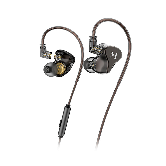 Наушники внутриканальные Music Public Kingdom IEM110M With Mic Dark Grey - рис.0