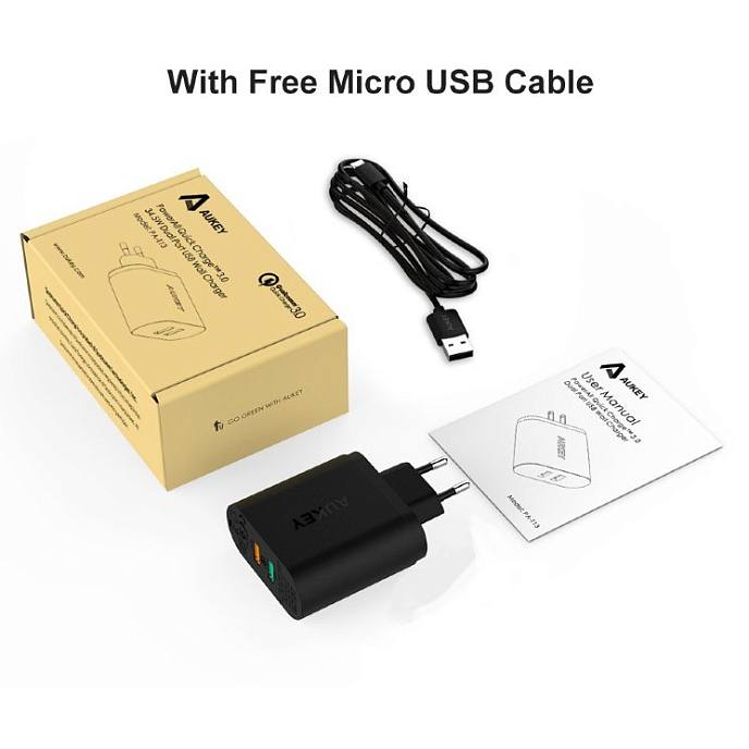 Сетевое зарядное устройство Aukey PA-T16 36W QuickCharge (PA-T16) - рис.6