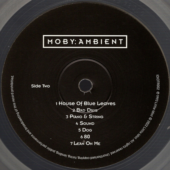 Пластинка Moby - Ambient (coloured) LP - рис.6