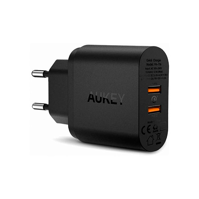 Сетевое зарядное устройство Aukey PA-T16 36W QuickCharge (PA-T16) - рис.0