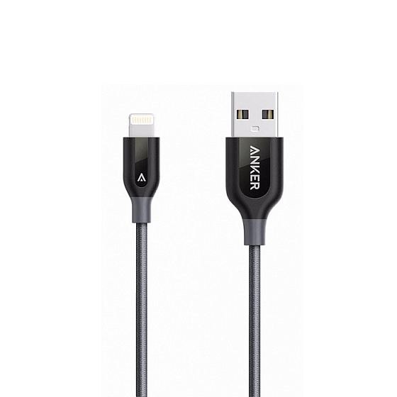 Кабель Anker PowerLine+ USB to Lightning MFi 0.9m Grey - рис.0