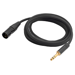 Кабель HeadMade Pro XLR-M - 6.3mm stereo Black 5m