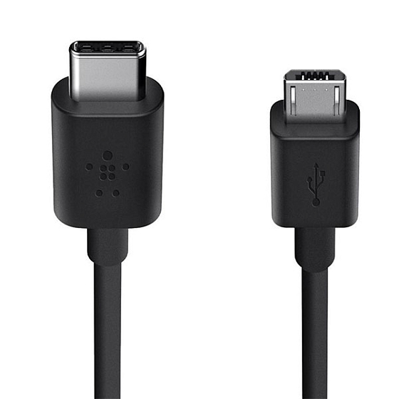 Кабель Belkin USB-C to Micro USB Charge Cable Black - рис.0