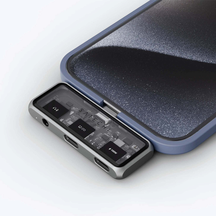 USB HUB Satechi Mobile XR Hub PD 100W With Audio Grey - рис.4