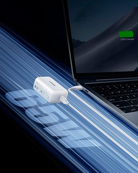 Сетевое зарядное устройство Anker PowerPort III Pod 65W White - рис.3