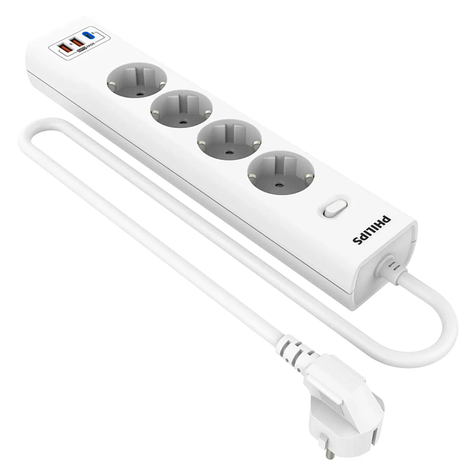 Сетевой фильтр Philips CHP8246WB/51 White 3m - рис.0