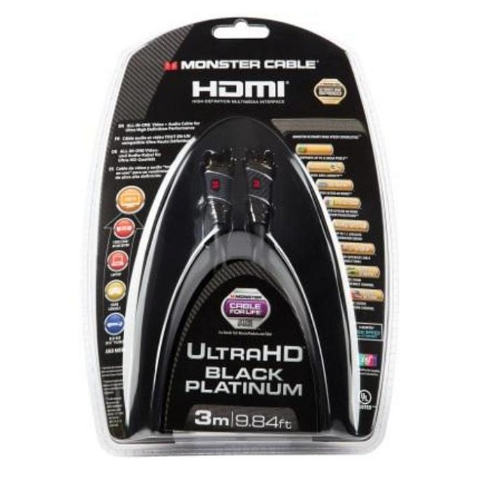 Кабель Monster Black Platinum Ultimate High Speed 3m - рис.3