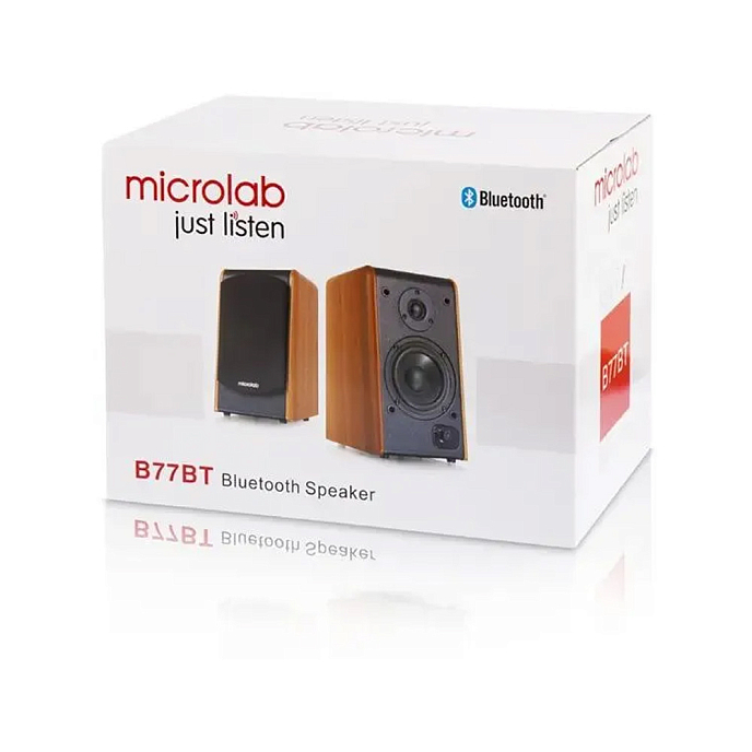Компьютерные колонки Microlab B77BT black/wood полочная акустика 2.0 с bluetooth_OpenBox - рис.7