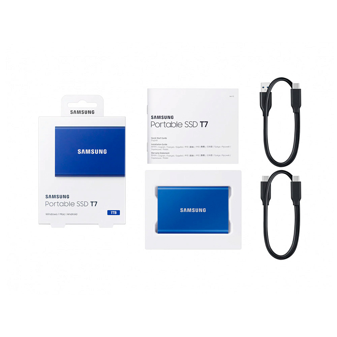 Внешний SSD Samsung T7 MU-PC 1Tb Indigo Blue - рис.8