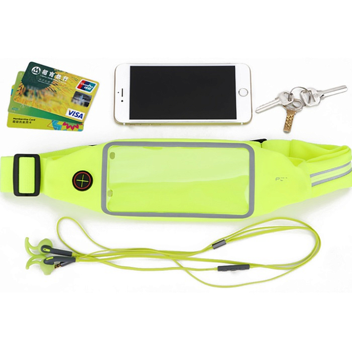 Сумка для смартфонов Rock Universal Running Belt Green - рис.3