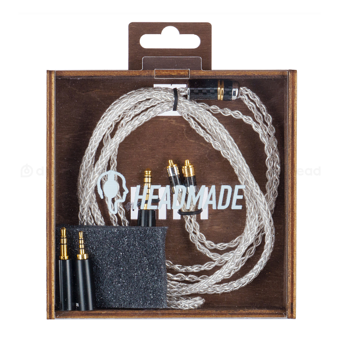 Кабель HeadMade IEM MMCX to Multi-Plug Silver 1.2m - рис.1