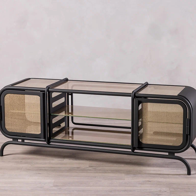 Стойка для Hi-Fi F2F Эфир Matte Black Gold Dark Brown - рис.1