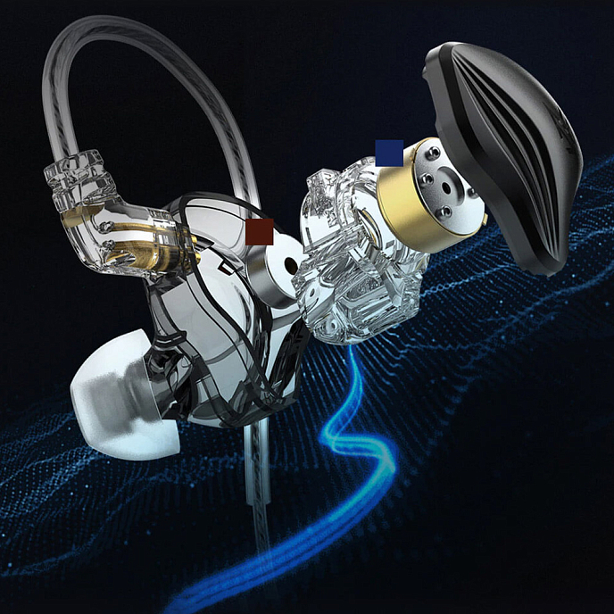 Наушники внутриканальные KZ ZEX without mic Black - рис.2