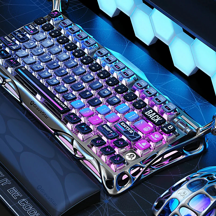 Клавиатура Gravastar Mercury K1 Pro Pink/Black - рис.13