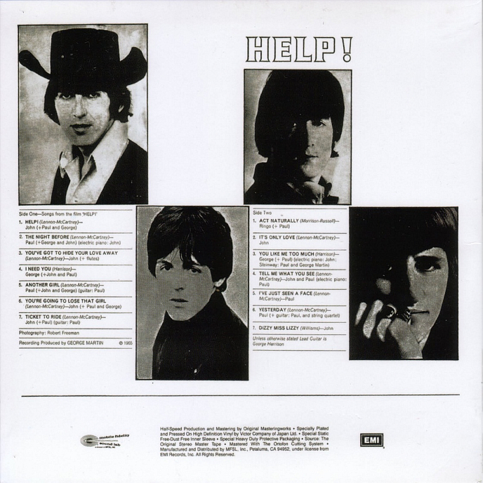 Виниловая пластинка BEATLES THE HELP! LP - рис.1