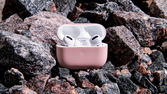 Чехол для Airpods Pro uBear Touch Case for Apple AirPods Pro Pink - рис.5