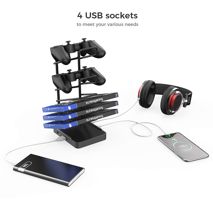 Компьютерный стол EUREKA GIP 60 Black - рис.5