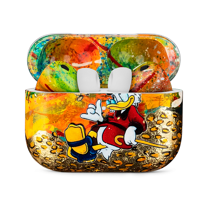 Беспроводные наушники Apple AirPods Pro 3 Scrooge McDuck 2.0 Total Gloss оранжевый - рис.0
