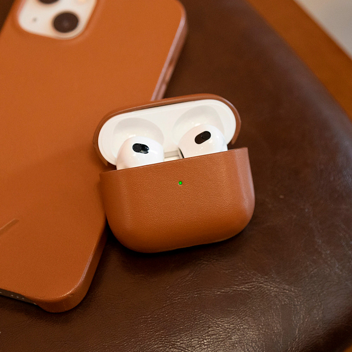 Чехол для Airpods Native Union Leather Case AirPods 3 Brown - рис.5